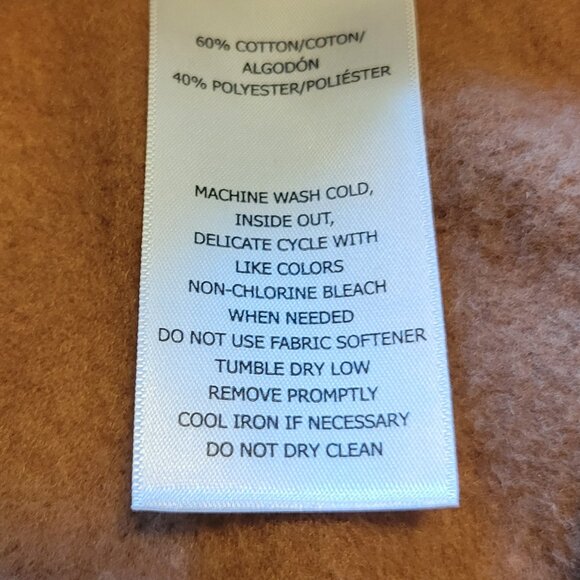 Inspirational "Self Love" brown pull over hoodie w/pockets. Sz: M - Picture 3 of 3